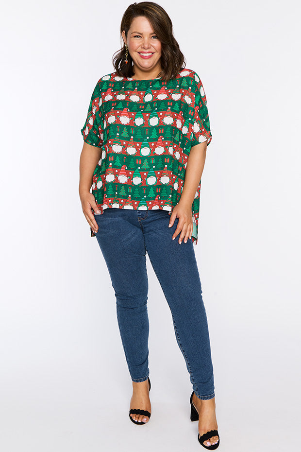 Serena Christmas Gnomes Top – Christmas Gnomes top