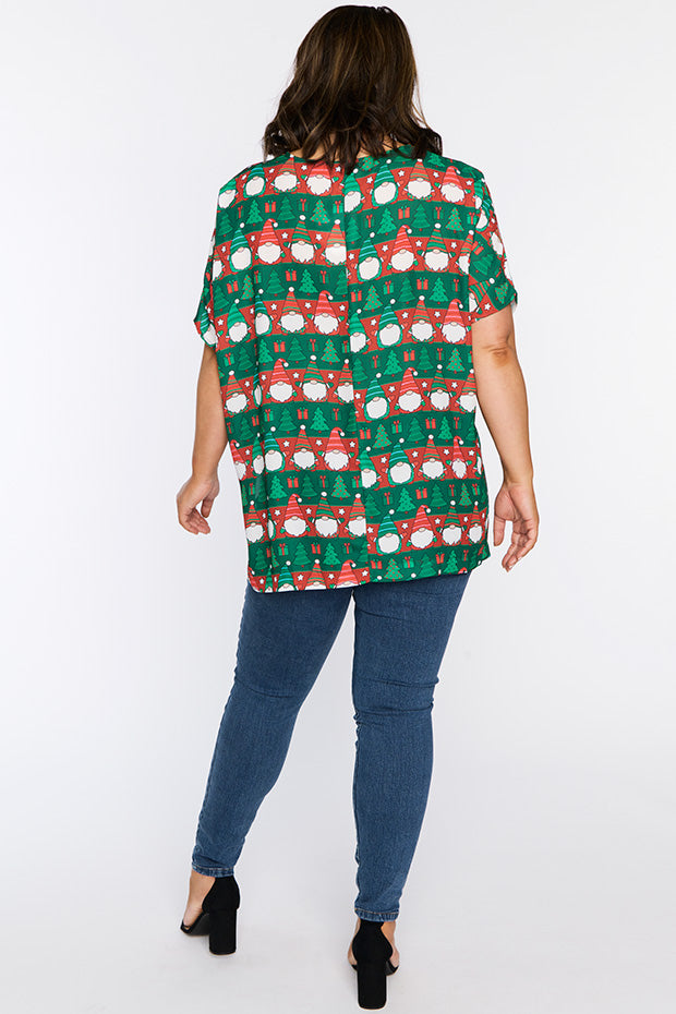 Serena Christmas Gnomes Top โ Christmas Gnomes top