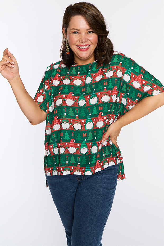 Serena Christmas Gnomes Top โ Christmas Gnomes top