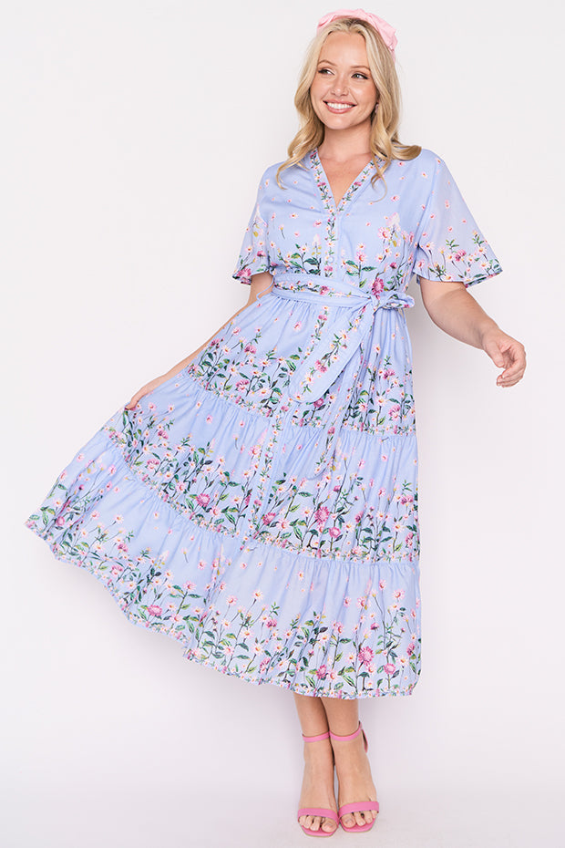 Damira Dress in Potpourri Print