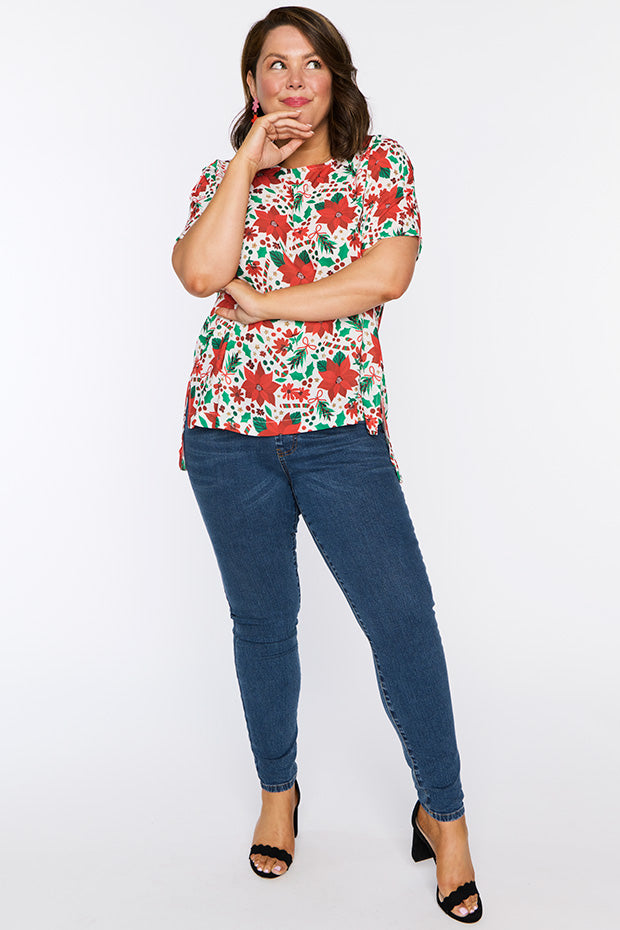 Serena Flowers Of Christmas Top – Flowers Of Christmas top