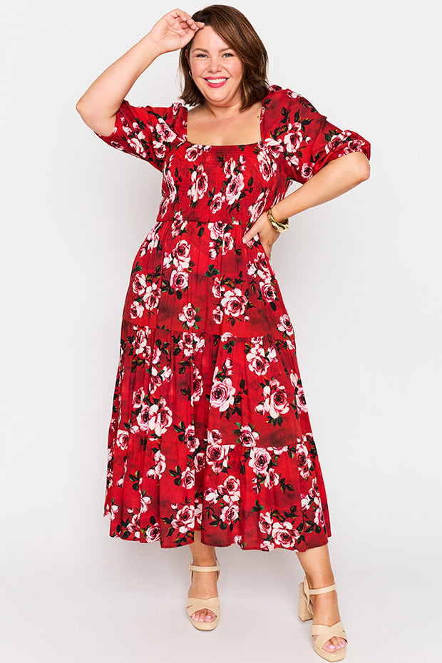 Colette Cherry Rose Dress – Cherry Rose midi dress