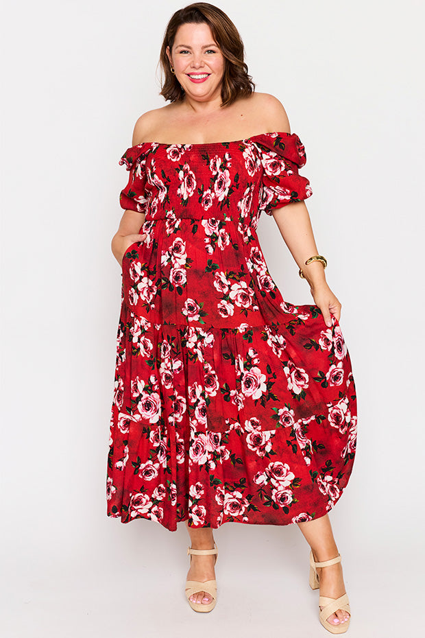 Colette Cherry Rose Dress – Cherry Rose midi dress
