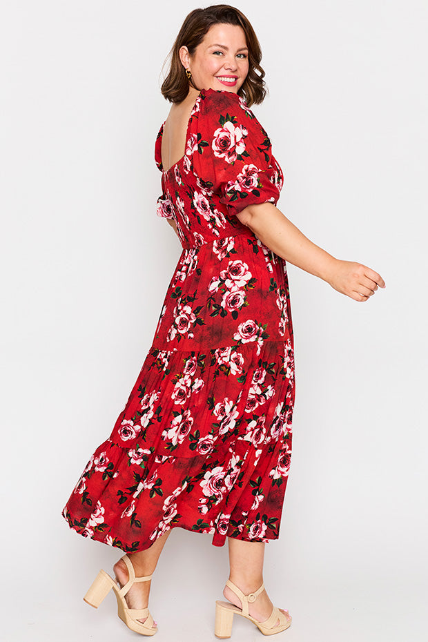 Colette Cherry Rose Dress – Cherry Rose midi dress