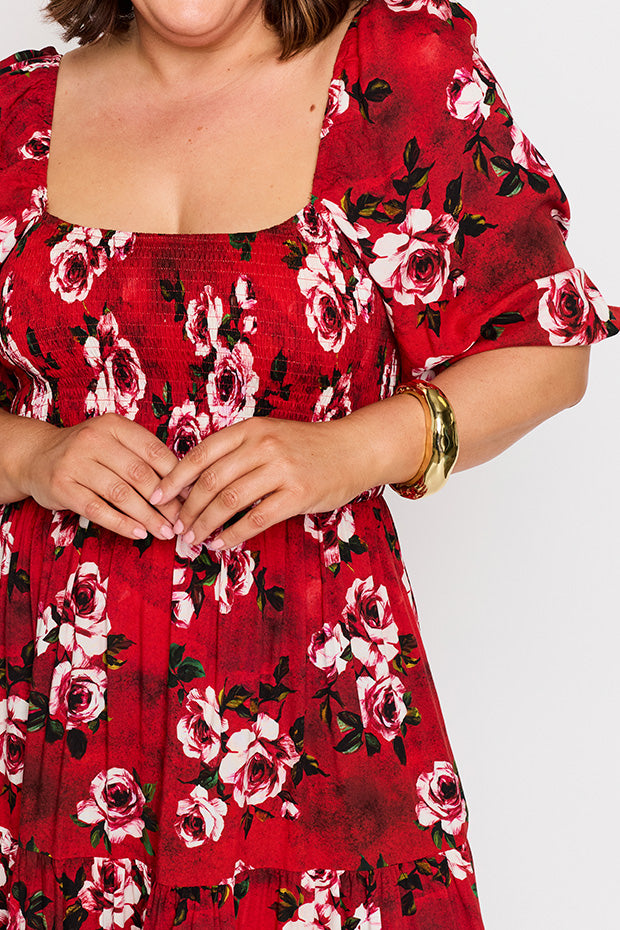 Colette Cherry Rose Dress – Cherry Rose midi dress