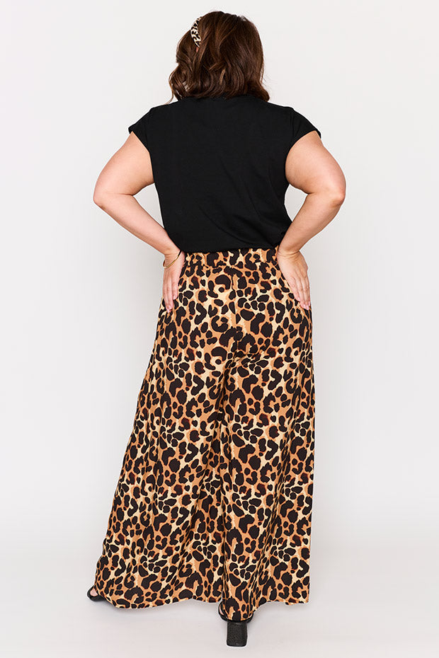 Xane Coco Leopard Pant โ Coco Leopard wide leg pants