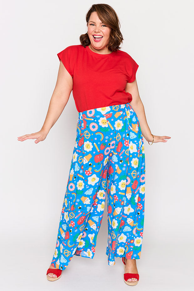 Xane Cute Things Pant โ Cute Things wide leg pants