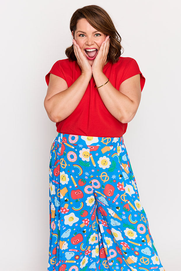 Xane Cute Things Pant โ Cute Things wide leg pants