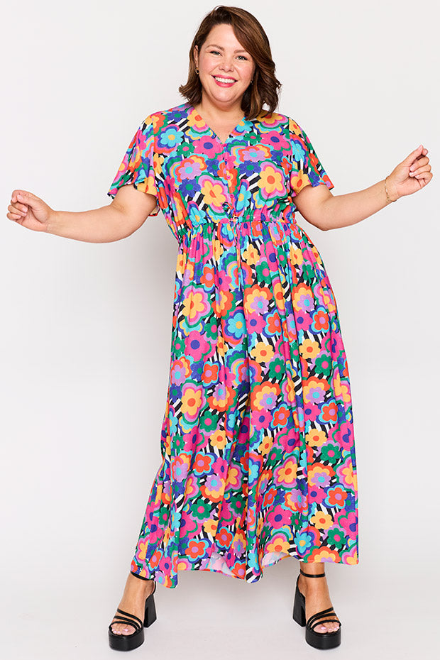 Justine Electric Blooms Jumpsuit – Electric Blooms jumpsuit