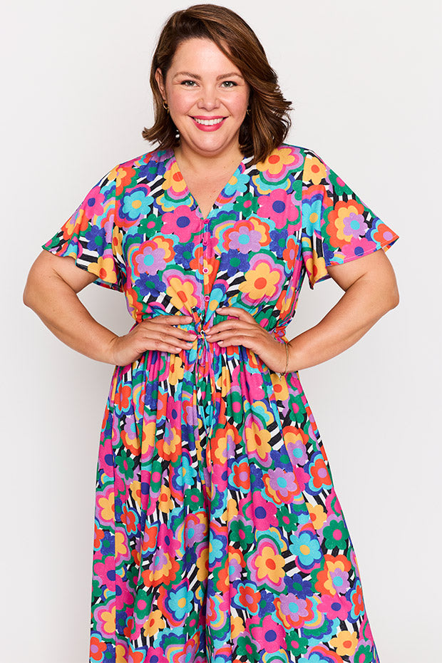 Justine Electric Blooms Jumpsuit – Electric Blooms jumpsuit