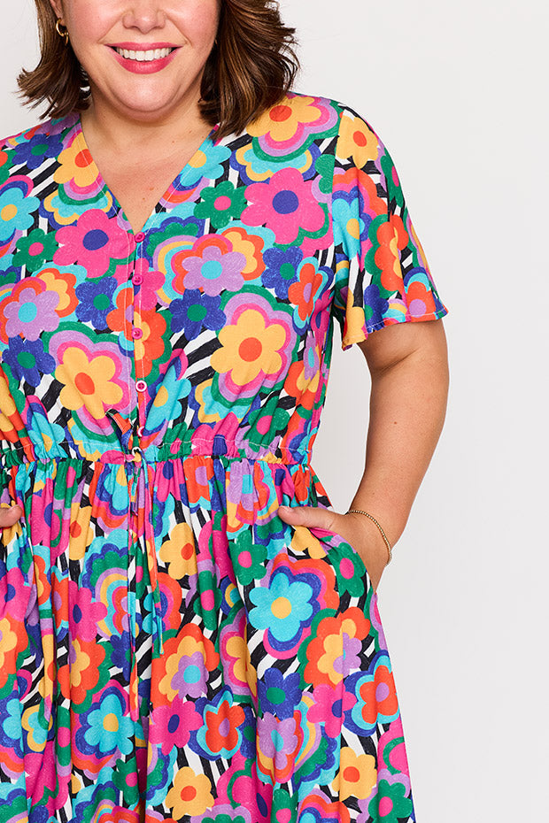 Justine Electric Blooms Jumpsuit – Electric Blooms jumpsuit