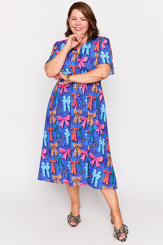 Marley Inky Bows Dress – Inky Bows midi dress