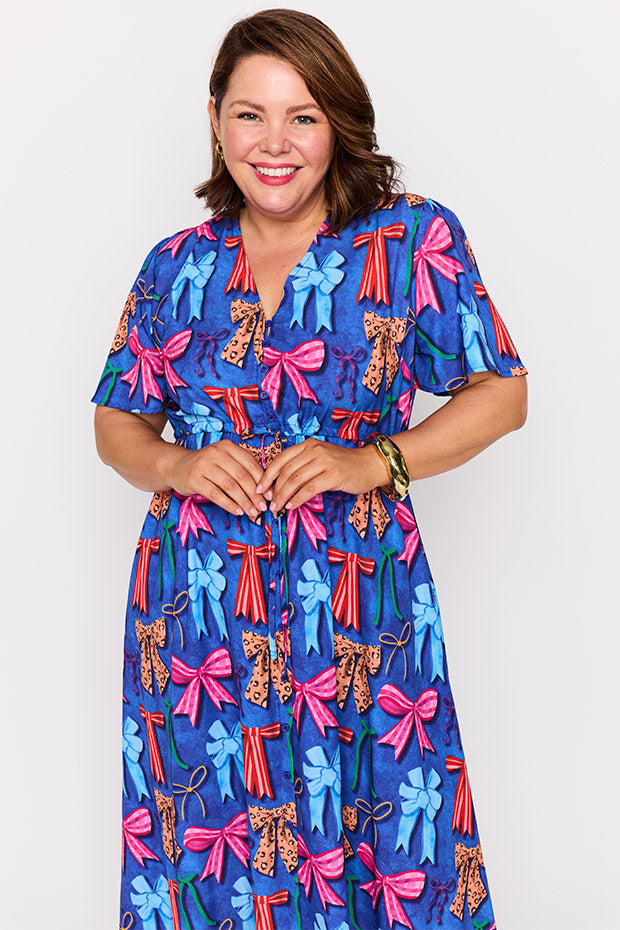 Marley Inky Bows Dress – Inky Bows midi dress