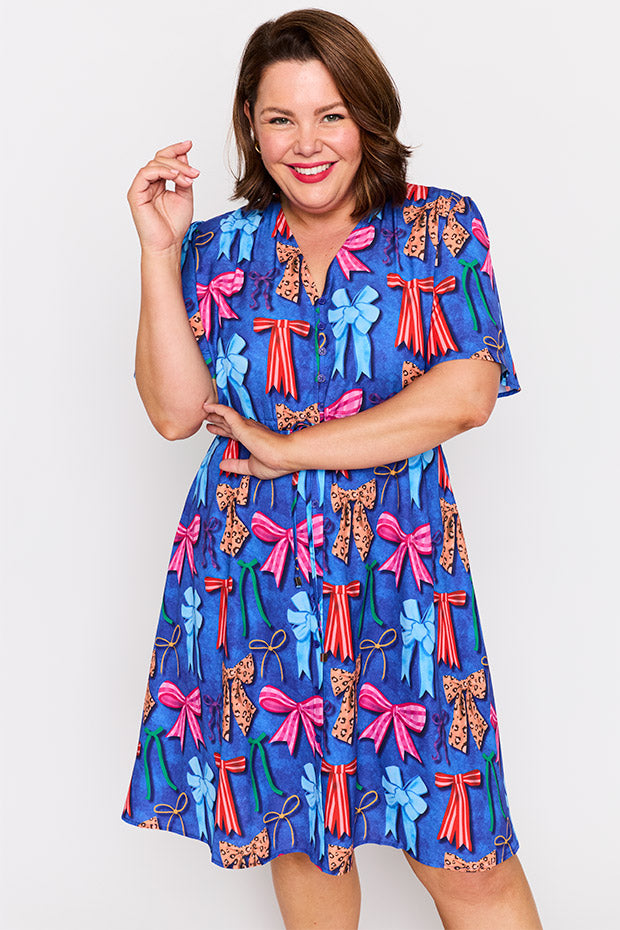 Siena Inky Bows Dress – Inky Bows knee length dress