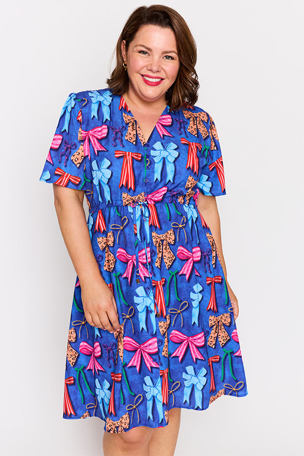 Siena Inky Bows Dress – Inky Bows knee length dress