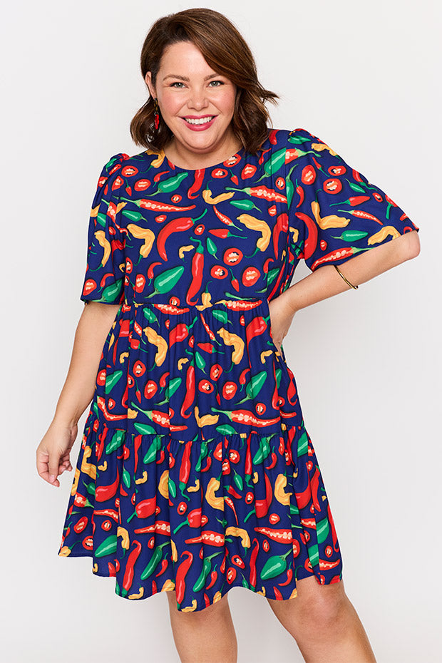 Jackson Navy Hot Chilli Dress – Navy Hot Chilli mini dress