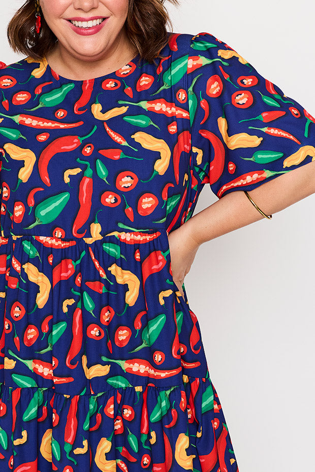 Jackson Navy Hot Chilli Dress – Navy Hot Chilli mini dress