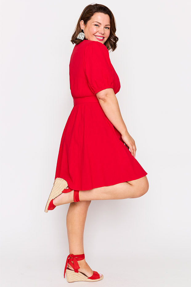 Ollie Red Dress โ Red mini dress