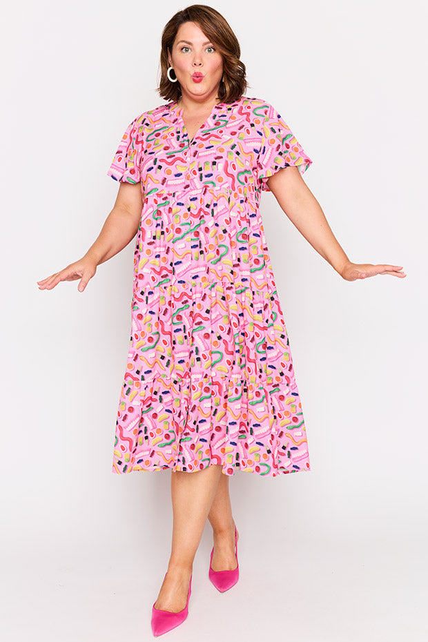Keira Party Mix Dress โ Party Mix midi dress