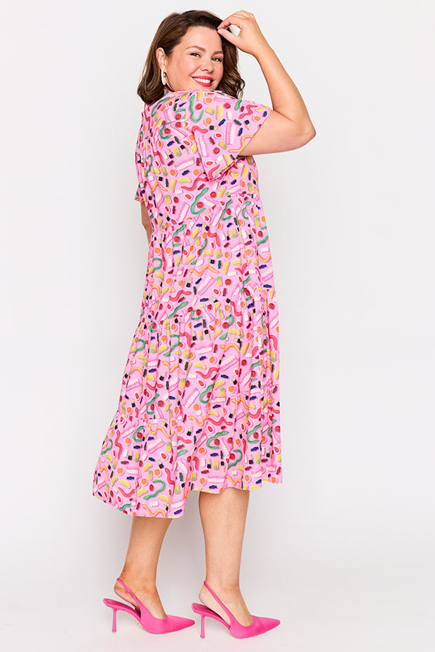 Keira Party Mix Dress โ Party Mix midi dress