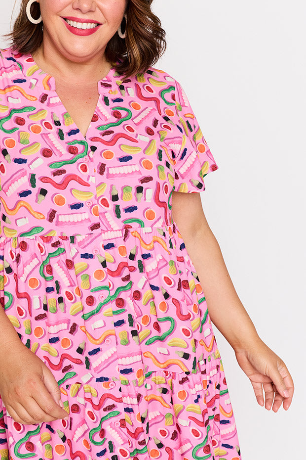 Keira Party Mix Dress โ Party Mix midi dress