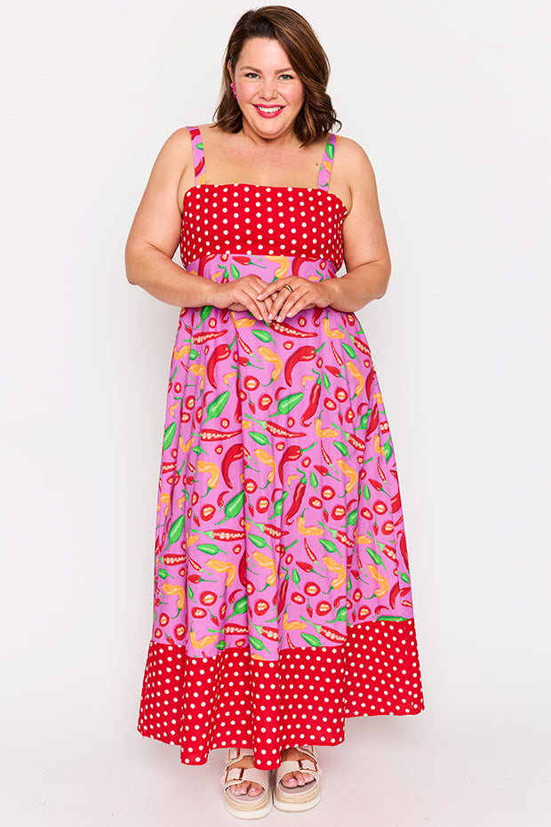 Gwen Pink Hot Chilli Dress โ Pink Hot Chilli maxi dress