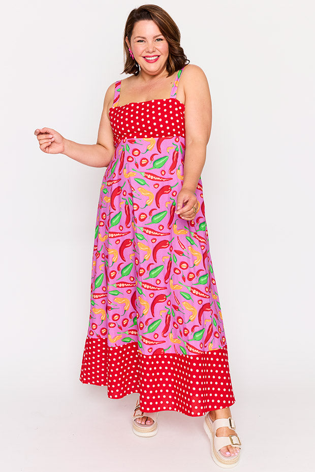 Gwen Pink Hot Chilli Dress โ Pink Hot Chilli maxi dress