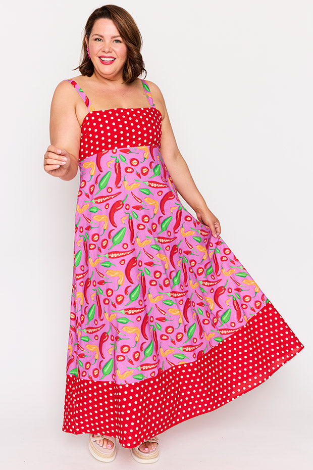 Gwen Pink Hot Chilli Dress โ Pink Hot Chilli maxi dress