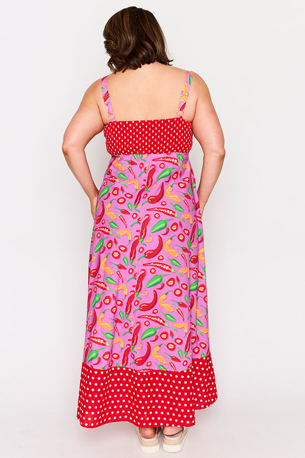 Gwen Pink Hot Chilli Dress โ Pink Hot Chilli maxi dress