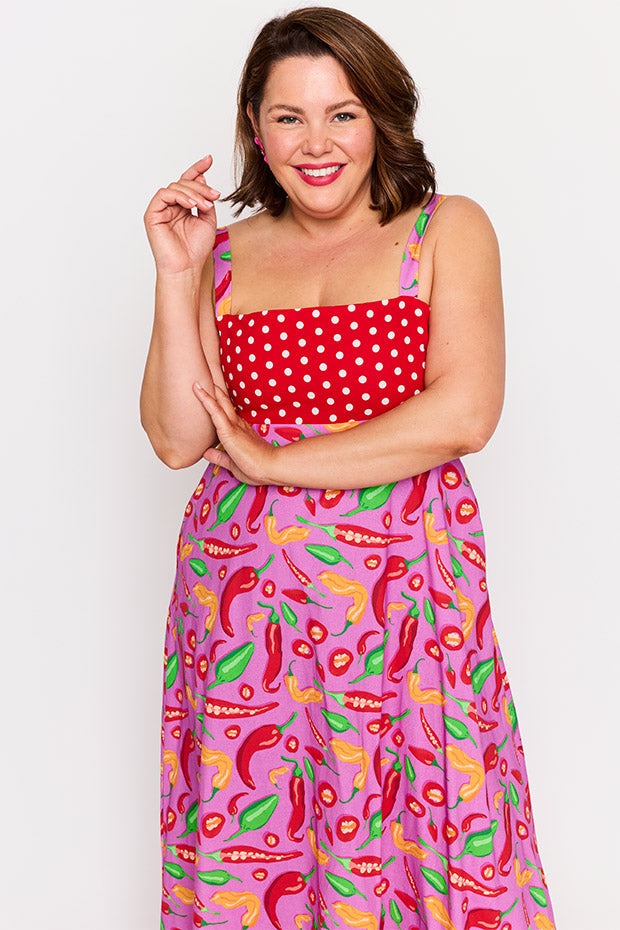 Gwen Pink Hot Chilli Dress – Pink Hot Chilli maxi dress