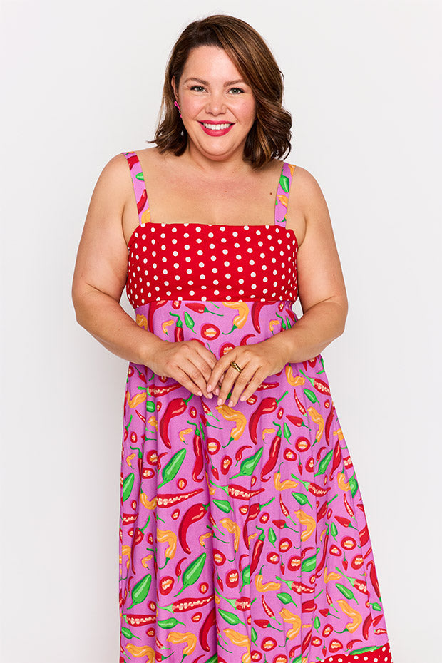 Gwen Pink Hot Chilli Dress โ Pink Hot Chilli maxi dress
