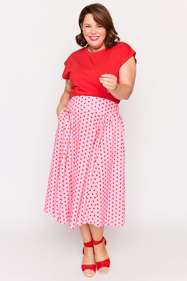 Beth Pretty In Pink Skirt โ Pretty In Pink midi skirt