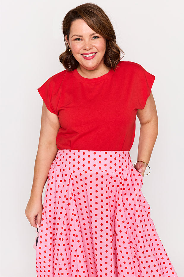 Beth Pretty In Pink Skirt โ Pretty In Pink midi skirt