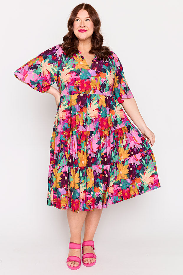 Chrissie Romantic Escape Dress โ Romantic Escape midi dress