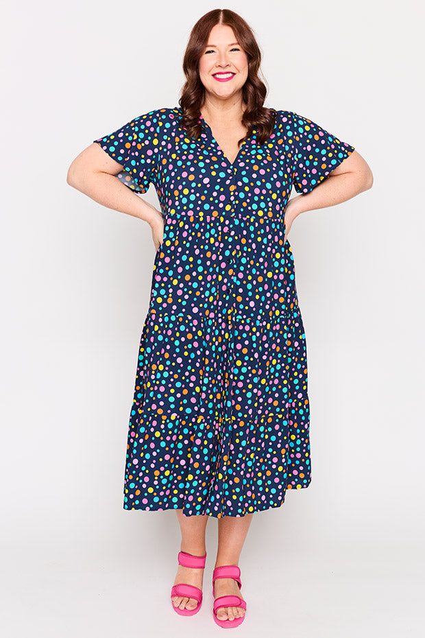 Sampson Smarty Spot Dress – Smarty Spot midi dress