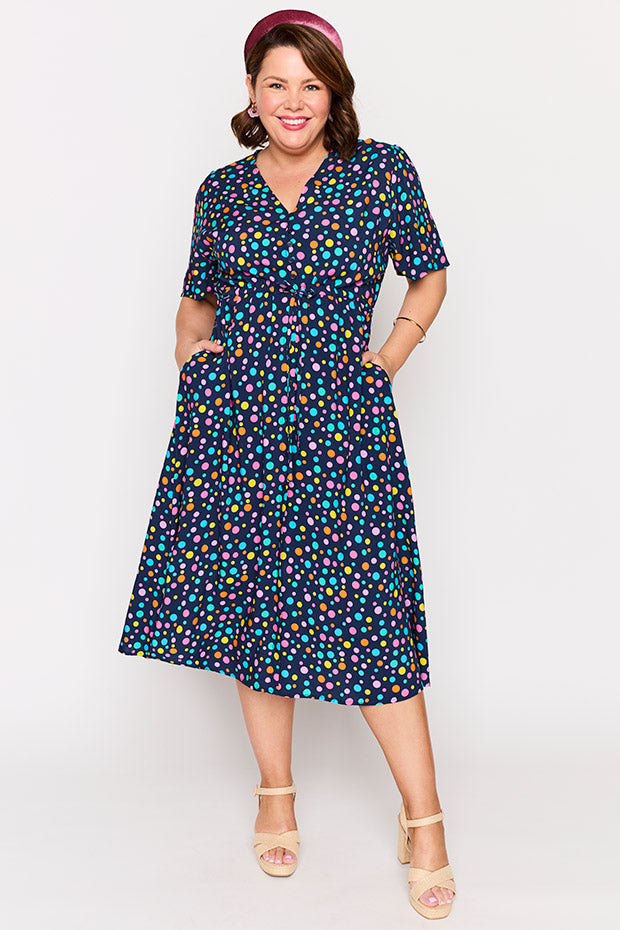Michelle Smarty Spot Dress โ Smarty Spot midi dress