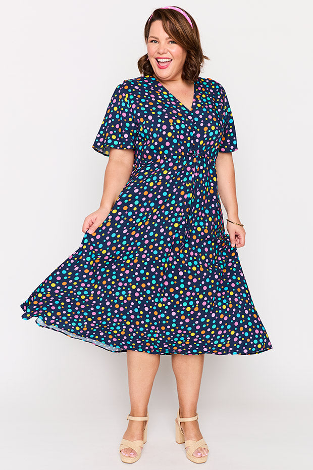 Michelle Smarty Spot Dress โ Smarty Spot midi dress