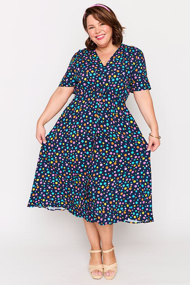 Michelle Smarty Spot Dress โ Smarty Spot midi dress