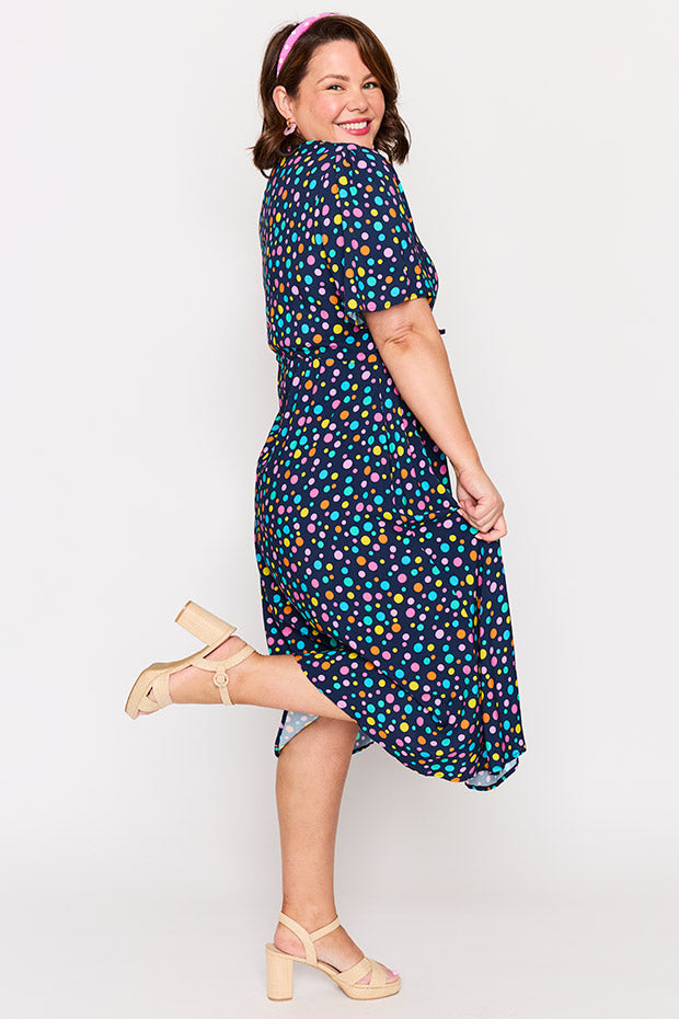 Michelle Smarty Spot Dress โ Smarty Spot midi dress