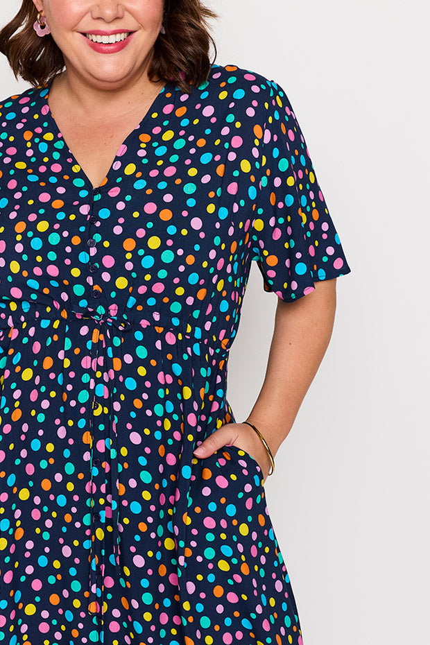 Michelle Smarty Spot Dress โ Smarty Spot midi dress