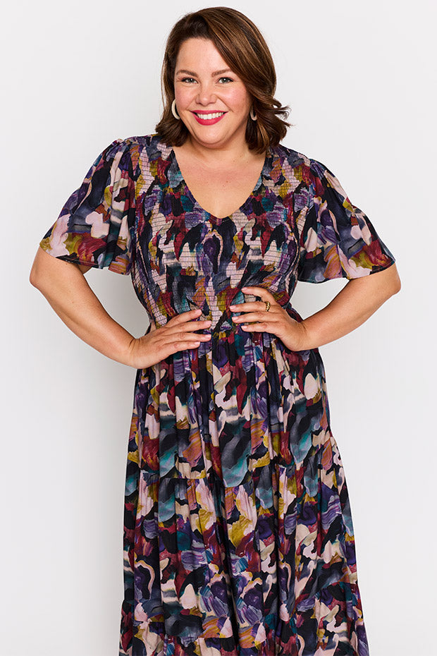 Lynette Stormy Night Dress – Stormy Night maxi dress