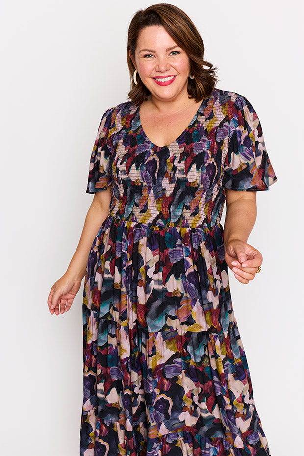 Lynette Stormy Night Dress – Stormy Night maxi dress