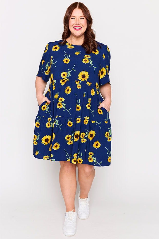 Izzie Sunflower Dress – Sunflower mini dress