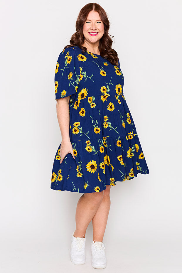 Izzie Sunflower Dress – Sunflower mini dress