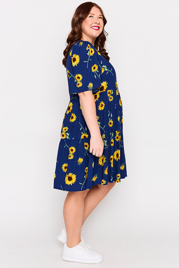 Izzie Sunflower Dress – Sunflower mini dress