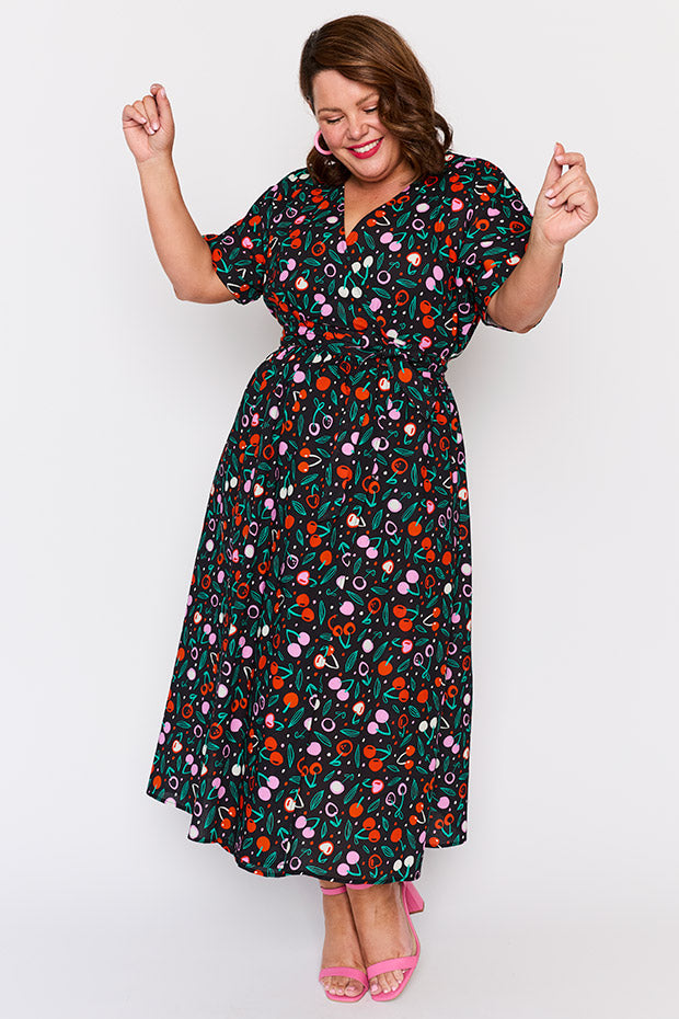 Angie Cherry Bloom Wrap Dress โ Cherry Bloom Wrap wrap dress