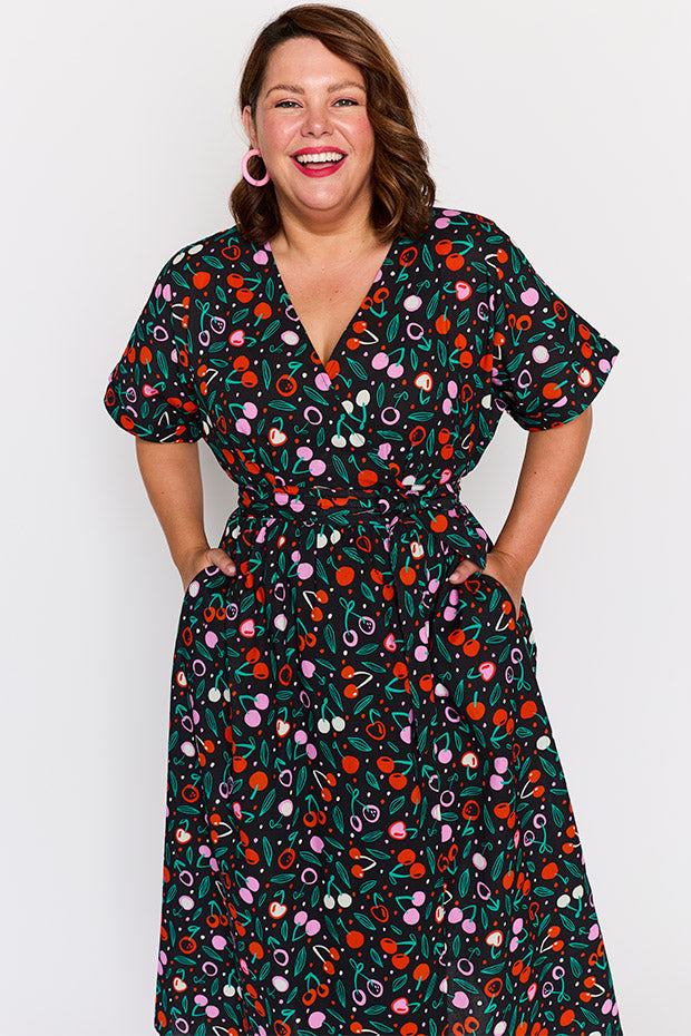 Angie Cherry Bloom Wrap Dress – Cherry Bloom Wrap wrap dress