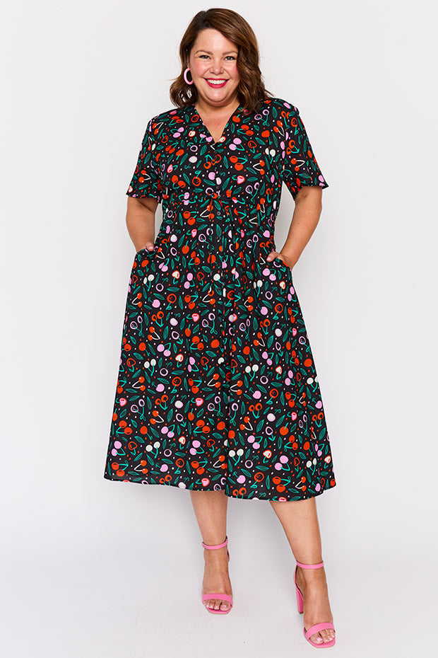 Marley Cotton Cherry Bloom Dress โ Cherry Bloom midi dress
