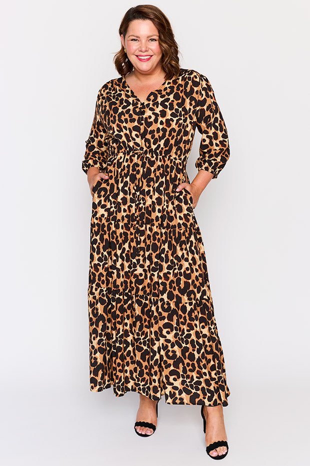 Adeline Coco Leopard Dress โ Coco Leopard maxi dress