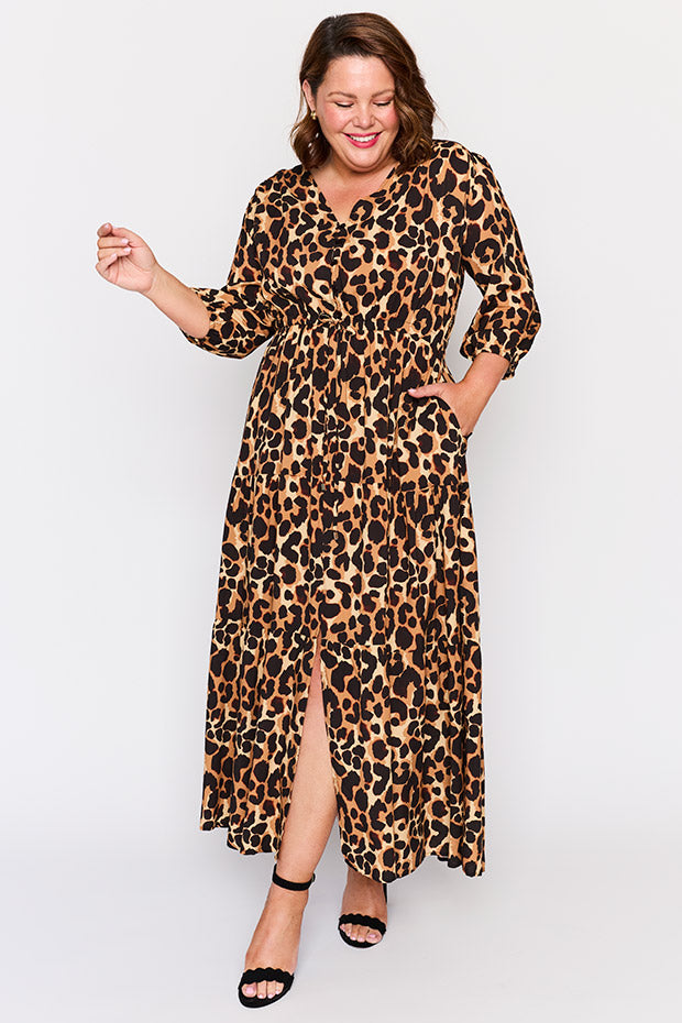 Adeline Coco Leopard Dress โ Coco Leopard maxi dress